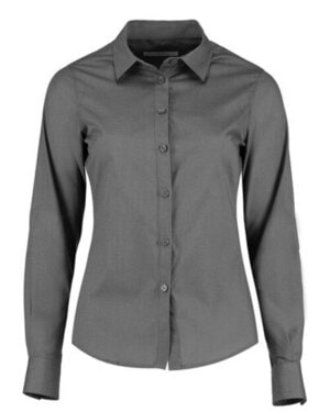 KUSTOM KIT KK242 - LADIES TAILORED FIT POPLIN LONG SLEEVE SHIRT