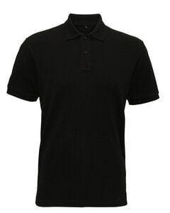 ASQUITH AND FOX AQ005 - MENS SUPER SMOOTH KNIT POLO Black