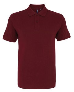 ASQUITH AND FOX AQ010 - MENS CLASSIC FIT COTTON POLO Burgundy