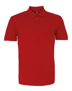 ASQUITH AND FOX AQ010 - MENS CLASSIC FIT COTTON POLO Cardinal Red