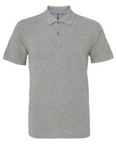 ASQUITH AND FOX AQ010 - MENS CLASSIC FIT COTTON POLO Heather