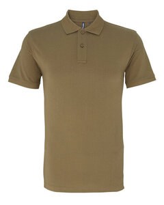 ASQUITH AND FOX AQ010 - MENS CLASSIC FIT COTTON POLO Khaki