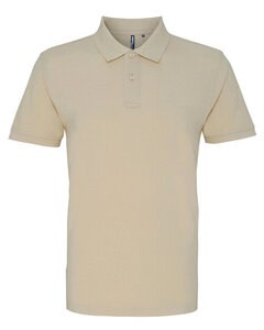 ASQUITH AND FOX AQ010 - MENS CLASSIC FIT COTTON POLO Natural