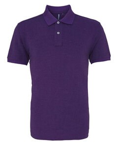 ASQUITH AND FOX AQ010 - MENS CLASSIC FIT COTTON POLO Purple Heather