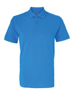 ASQUITH AND FOX AQ010 - MENS CLASSIC FIT COTTON POLO Sapphire Blue