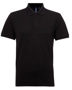 ASQUITH AND FOX AQ015 - MENS POLYCOTTON BLEND POLO Black