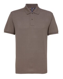 ASQUITH AND FOX AQ015 - MENS POLYCOTTON BLEND POLO Charcoal