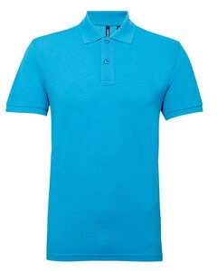 ASQUITH AND FOX AQ015 - MENS POLYCOTTON BLEND POLO Turquoise