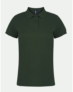 ASQUITH AND FOX AQ020 - LADIES CLASSIC FIT COTTON POLO SHIRT Bottle Green