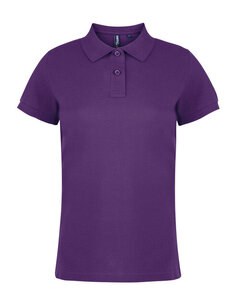 ASQUITH AND FOX AQ020 - LADIES CLASSIC FIT COTTON POLO SHIRT Purple