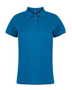 ASQUITH AND FOX AQ020 - LADIES CLASSIC FIT COTTON POLO SHIRT Sapphire Blue