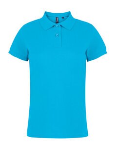 ASQUITH AND FOX AQ020 - LADIES CLASSIC FIT COTTON POLO SHIRT Turquoise