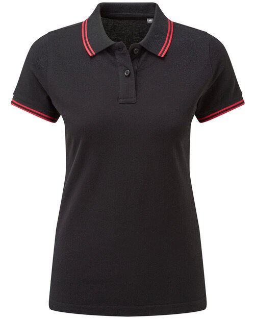 ASQUITH AND FOX AQ021 - LADIES CLASSIC FIT TIPPED POLO SHIRT