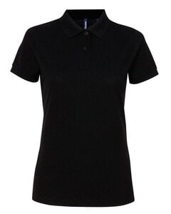 ASQUITH AND FOX AQ025 - LADIES POLYCOTTON BLEND POLO Black