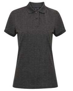 ASQUITH AND FOX AQ025 - LADIES POLYCOTTON BLEND POLO Charcoal