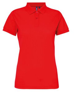 ASQUITH AND FOX AQ025 - LADIES POLYCOTTON BLEND POLO Cherry red