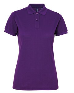 ASQUITH AND FOX AQ025 - LADIES POLYCOTTON BLEND POLO Purple