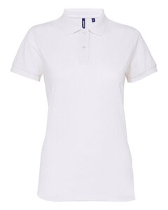 ASQUITH AND FOX AQ025 - LADIES POLYCOTTON BLEND POLO White