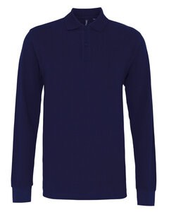 ASQUITH AND FOX AQ030 - MENS CLASSIC FIT LONG SLEEVE POLO Navy
