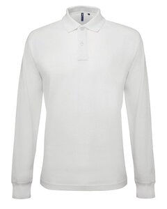 ASQUITH AND FOX AQ030 - MENS CLASSIC FIT LONG SLEEVE POLO White