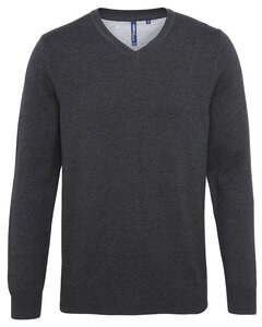 ASQUITH AND FOX AQ042 - MENS COTTON BLEND V-NECK SWEATER