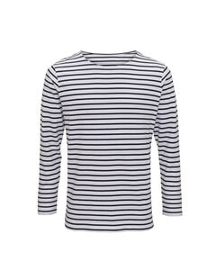 ASQUITH AND FOX AQ070 - MENS MARINIERE COASTAL LONG SLEEVE T-SHIRT