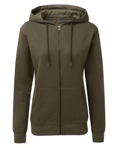 ASQUITH AND FOX AQ081 - LADIES ORGANIC HOODIE Olive