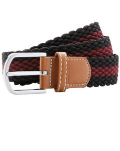 ASQUITH AND FOX AQ901 - TWO COLOUR STRIPE BRAID STRETCH BELT