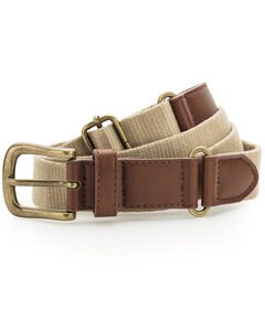 ASQUITH AND FOX AQ902 - FAUX LEATHER AND CANVAS BELT Khaki