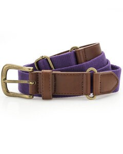 ASQUITH AND FOX AQ902 - FAUX LEATHER AND CANVAS BELT Purple
