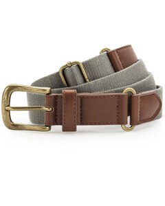 ASQUITH AND FOX AQ902 - FAUX LEATHER AND CANVAS BELT Slate Grey
