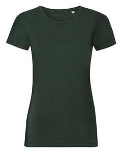 RUSSELL R-108F-0 - LADIES PURE ORGANIC TEE Bottle Green