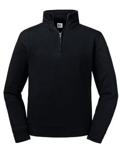 RUSSELL R-270M-0 - AUTHENTIC 1/4 ZIP SWEAT Black