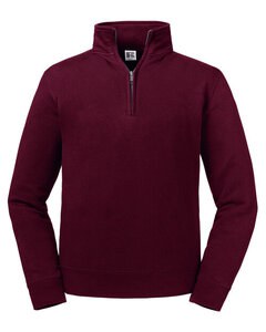 RUSSELL R-270M-0 - AUTHENTIC 1/4 ZIP SWEAT Burgundy