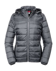 RUSSELL R-440F-0 - LADIES HOODED NANO JACKET Iron Grey