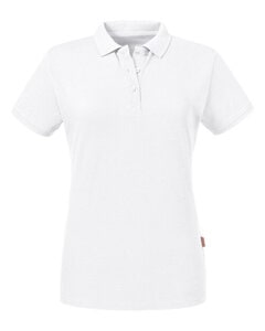 RUSSELL R-508F-0 - LADIES PURE ORGANIC POLO White
