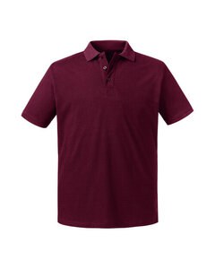 RUSSELL R-508M-0 - MENS PURE ORGANIC POLO Burgundy