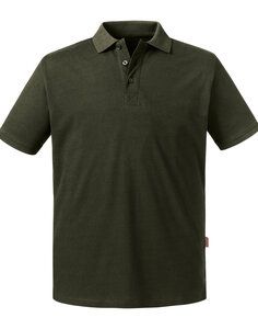 RUSSELL R-508M-0 - MENS PURE ORGANIC POLO Dark Olive