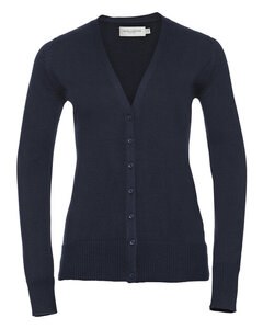RUSSELL R715F - LADIES V-NECK KNITTED CARDIGAN French Navy