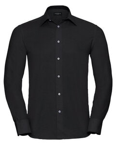 RUSSELL R922M - LONG SLEEVE TAILORED OXFORD SHIRT Black