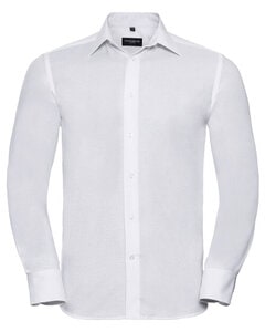 RUSSELL R922M - LONG SLEEVE TAILORED OXFORD SHIRT White