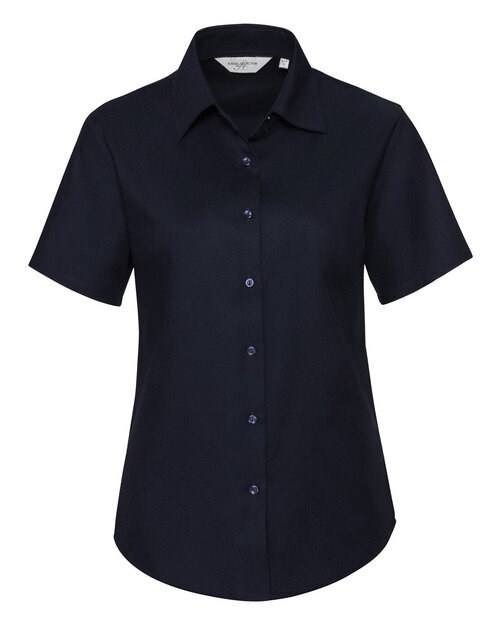 RUSSELL R933F - LADIES SHORT SLEEVE TAILORED OXFORD SHIRT