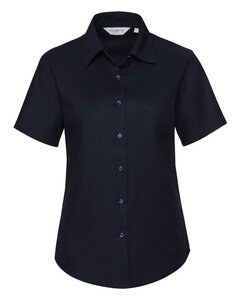 RUSSELL R933F - LADIES SHORT SLEEVE TAILORED OXFORD SHIRT Bright Navy