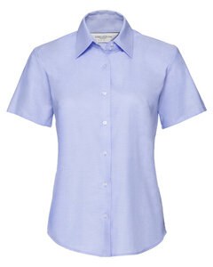 RUSSELL R933F - LADIES SHORT SLEEVE TAILORED OXFORD SHIRT Oxford Blue
