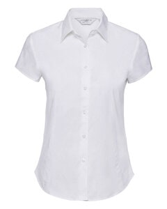 RUSSELL R947F - LADIES SHORT SLEEVE FITTED SHIRT White