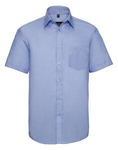 RUSSELL R957M - MENS SHORT SLEEVE ULTIMATE NON IRON  SHIRT Bright Sky
