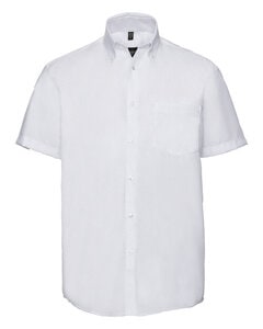 RUSSELL R957M - MENS SHORT SLEEVE ULTIMATE NON IRON  SHIRT White