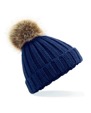 BEECHFIELD B412A/B - KIDS FUR POP POM CHUNKY BEANIE