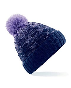 BEECHFIELD B459 - OMBRE BEANIE Lavender / French Navy
