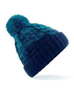 BEECHFIELD B459 - OMBRE BEANIE Teal / French Navy
